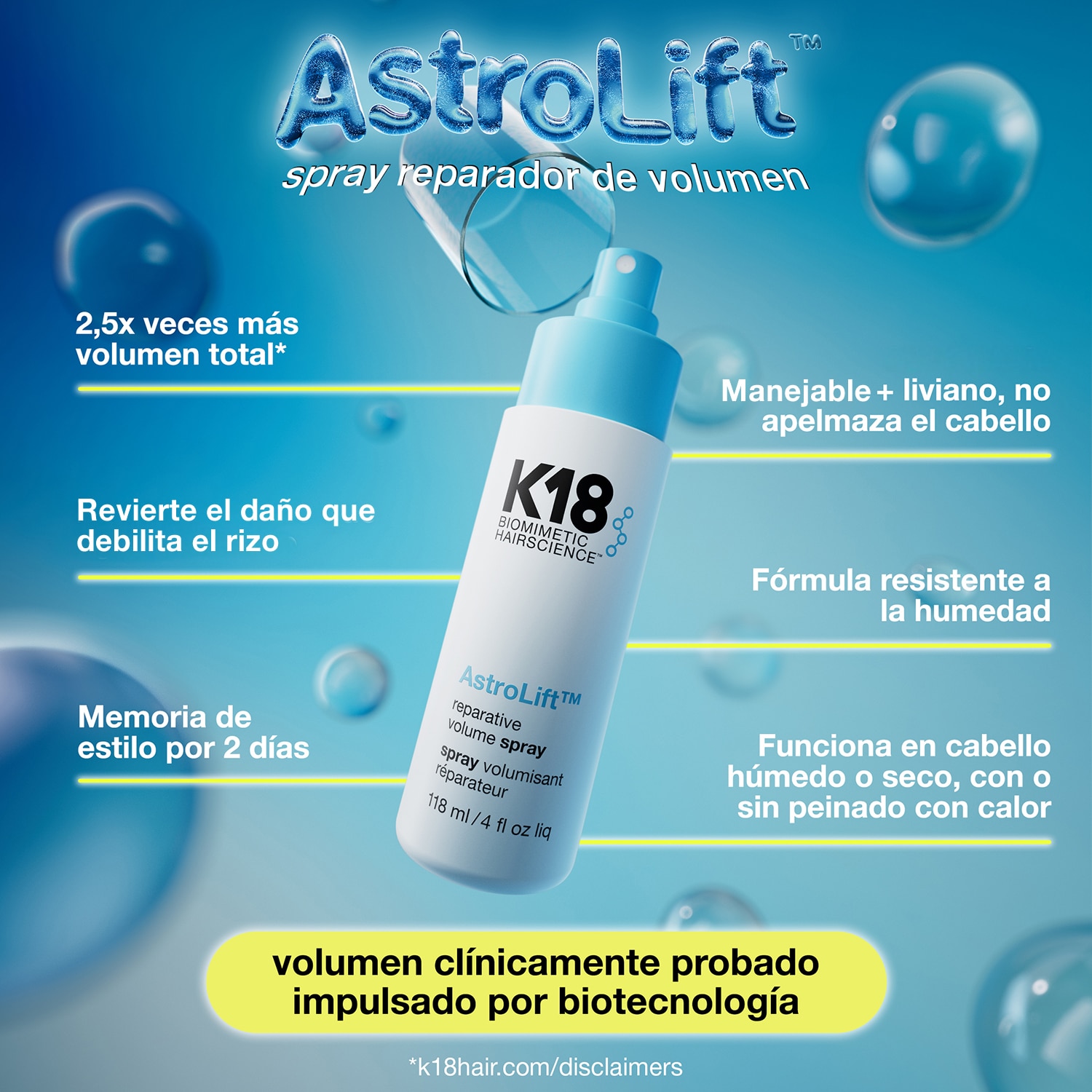 ASTROLIFT REPARATIVE VOLUME MIST (SPRAY REPARADOR)